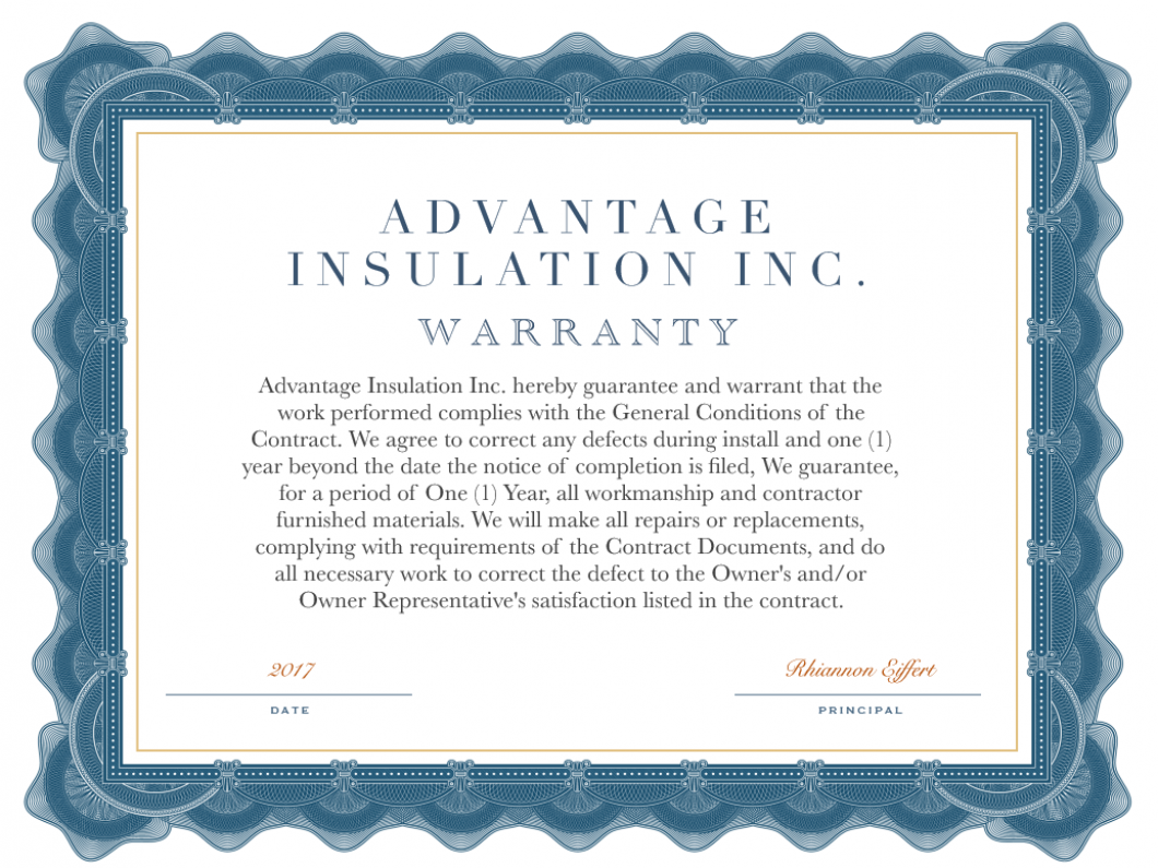Spray Foam, Fiberglass Insulation Installation Advantage Insulation, Inc.